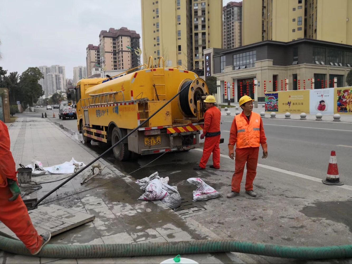 阜阳排污管道清淤-管道清洗